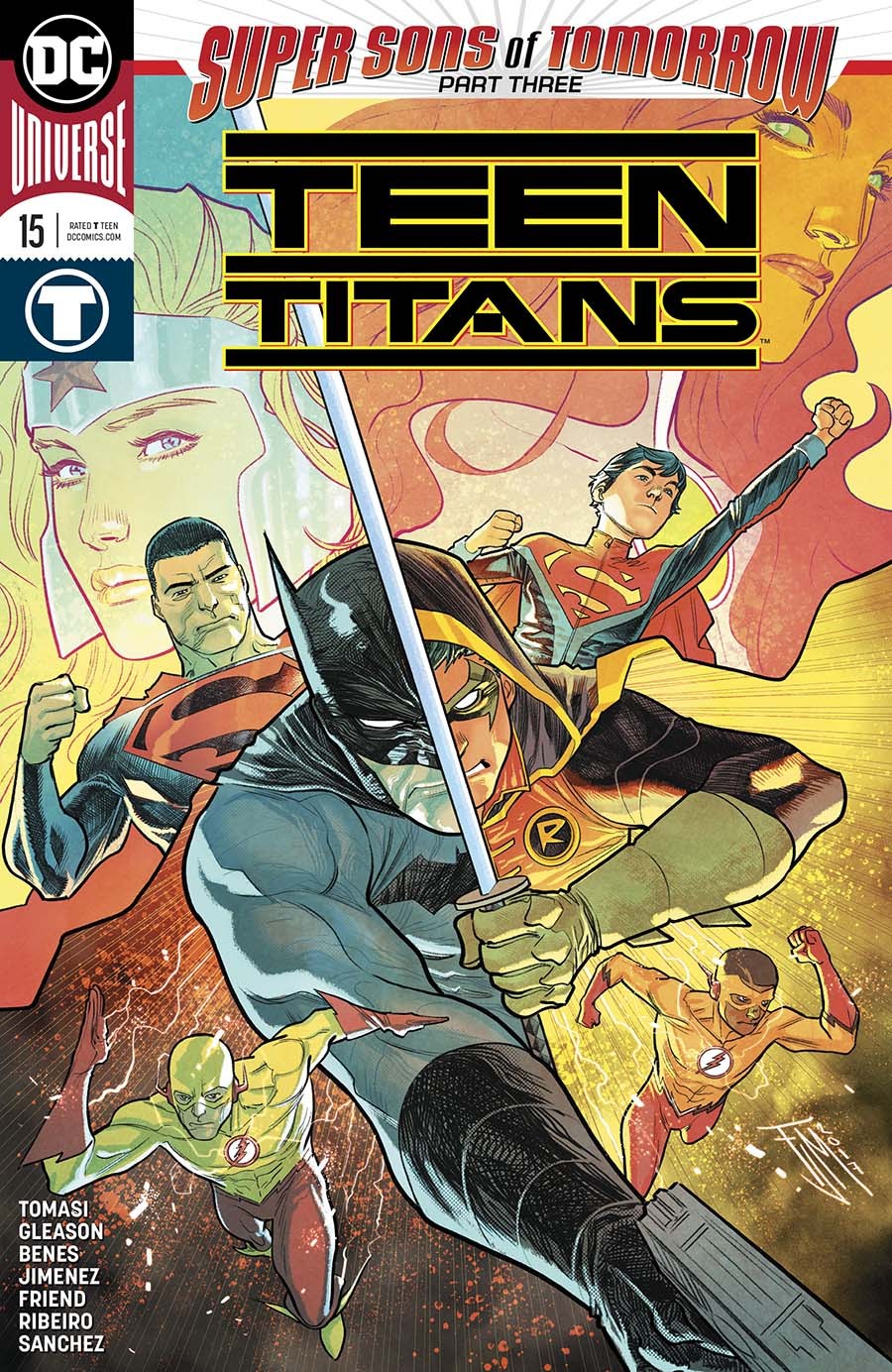 Teen Titans #15, copertina di Francis Manapul