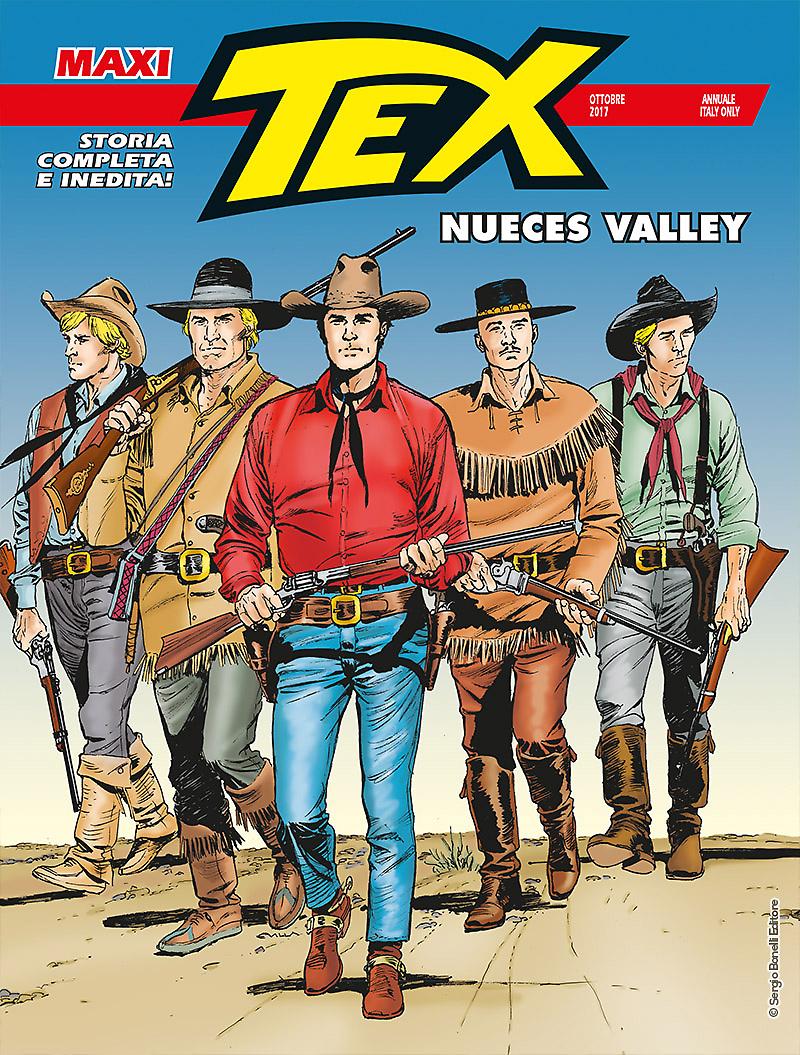 Maxi Tex 21: Nueces Valley, copertina di Claudio Villa