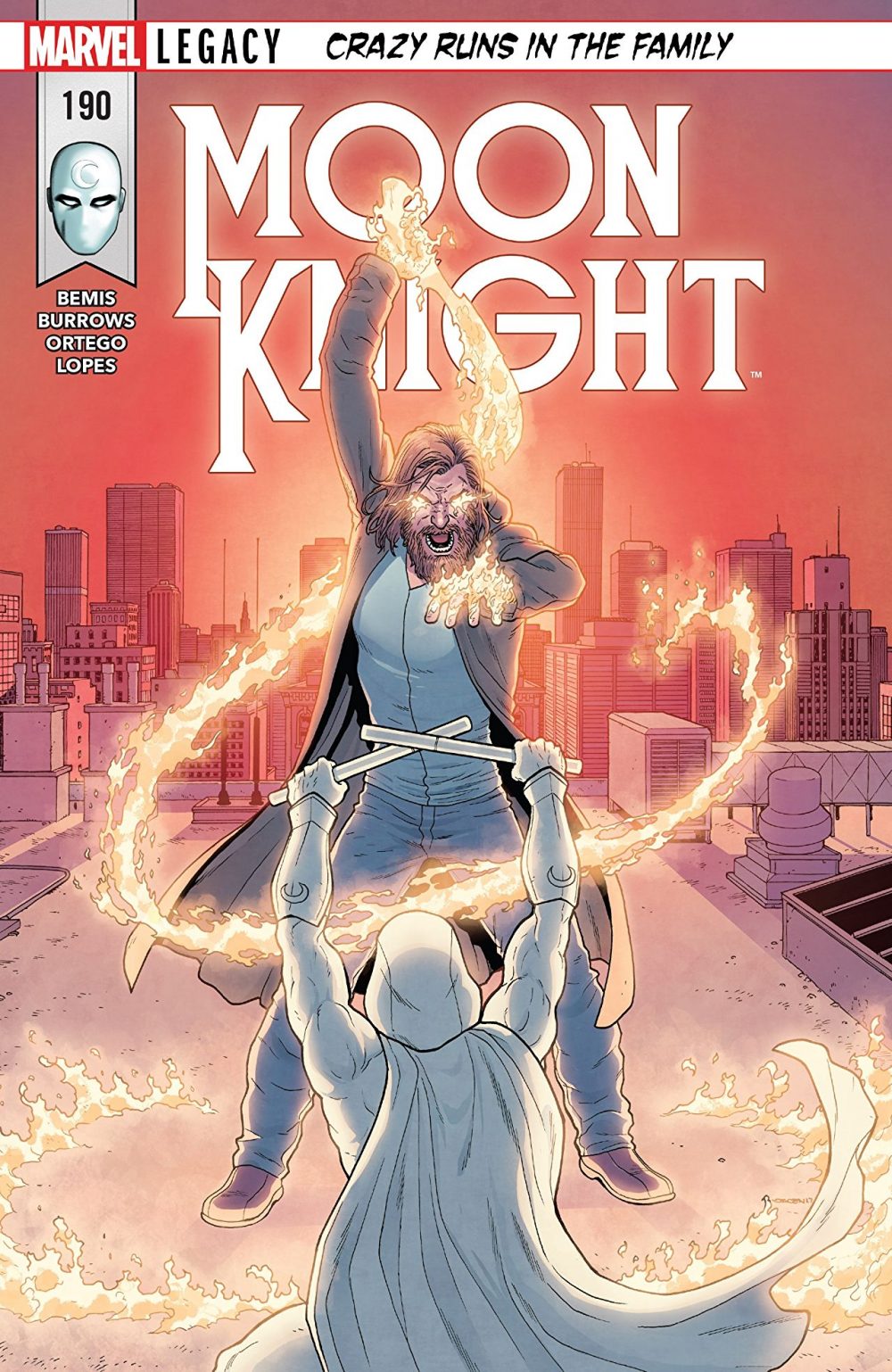 Moon Knight #190, copertina di Jacen Burrows