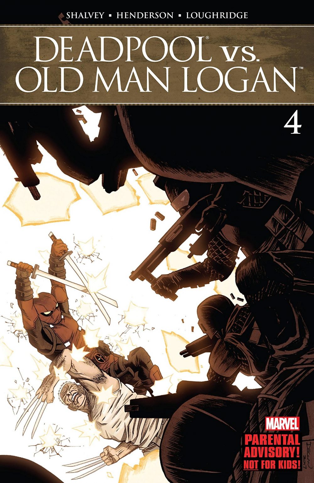 Deadpool vs. Old Man Logan #4, copertina di Declan Shalvey