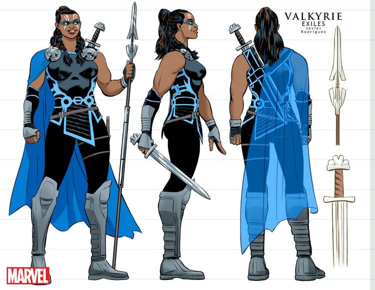 Exiles: Valchiria, character design di Javier Rodriguez