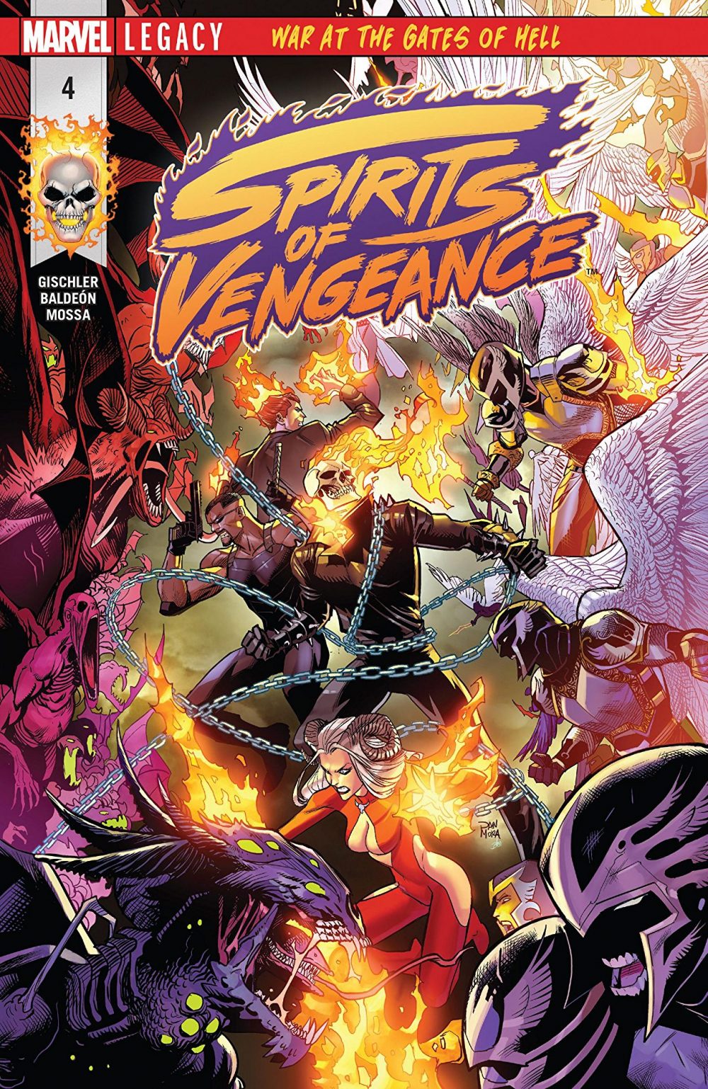 Spirits of Vengeance #4, coeprtina di Dan Mora