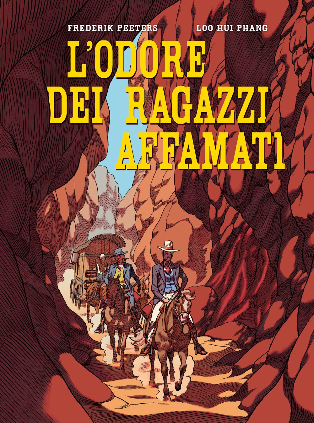 L'odore dei ragazzi affamati, copertina di Frederik Peeters