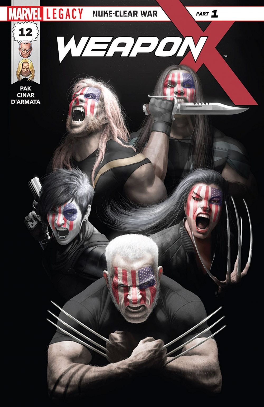 Weapon X #12, copertina di Rahzzah