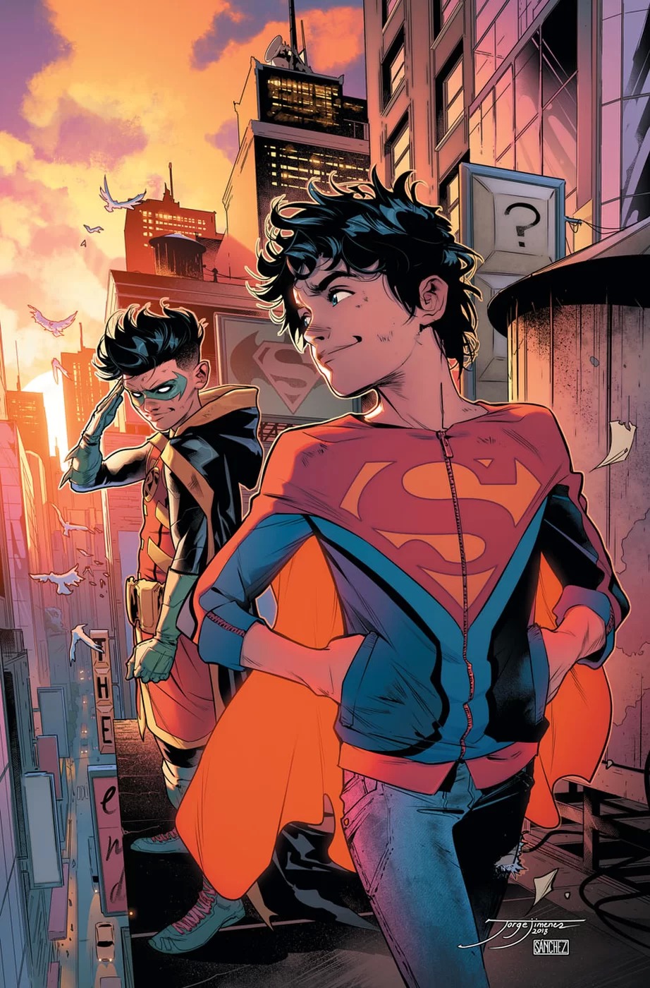 Super Sons #16, copertina di Jorge Jimenez