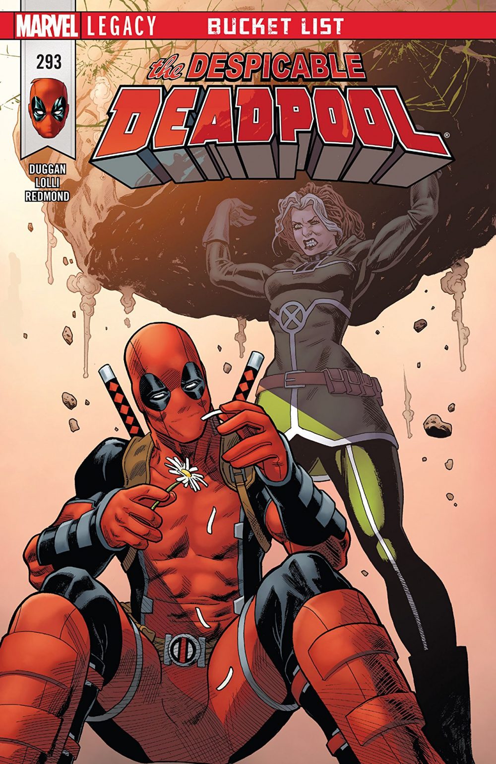 Despicable Deadpool #293, copertina di Mike Hawthorne