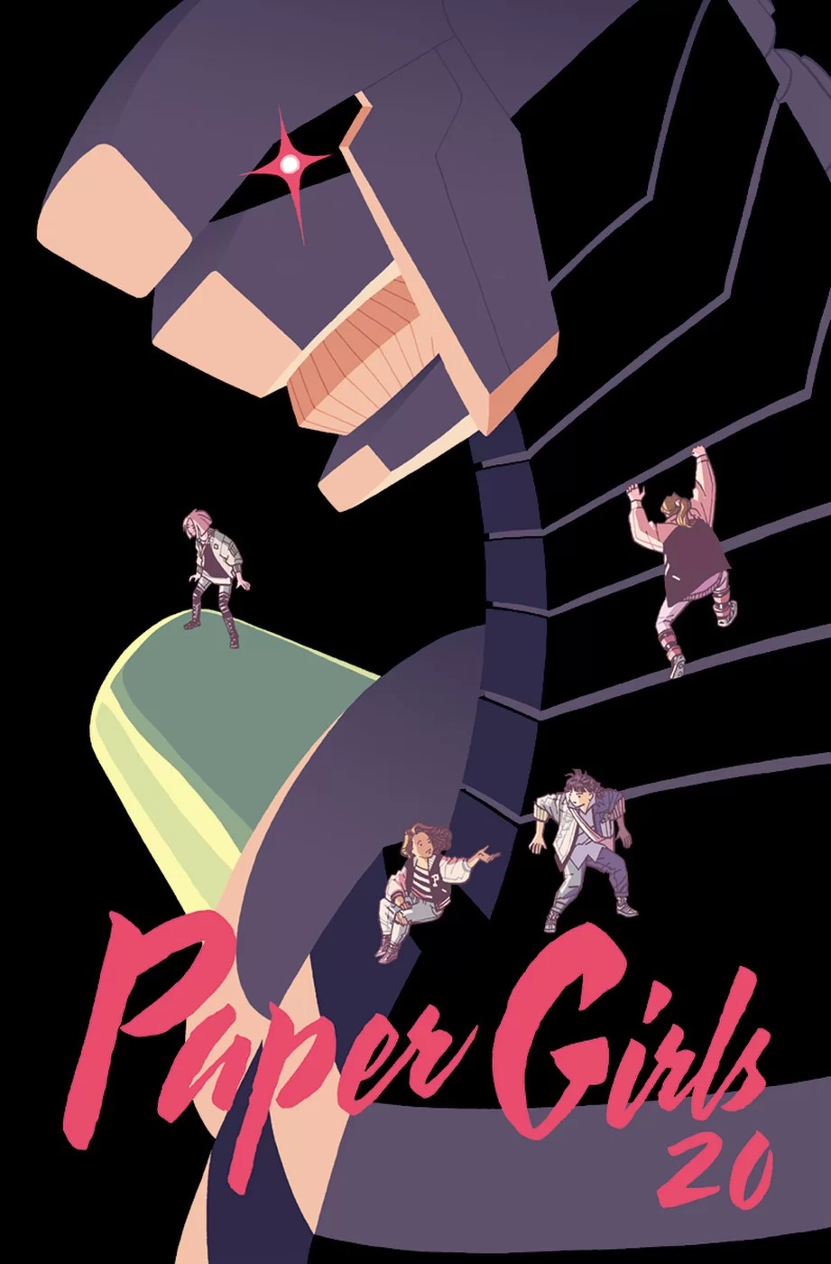 Paper Girls #20, copertina di Cliff Chiang