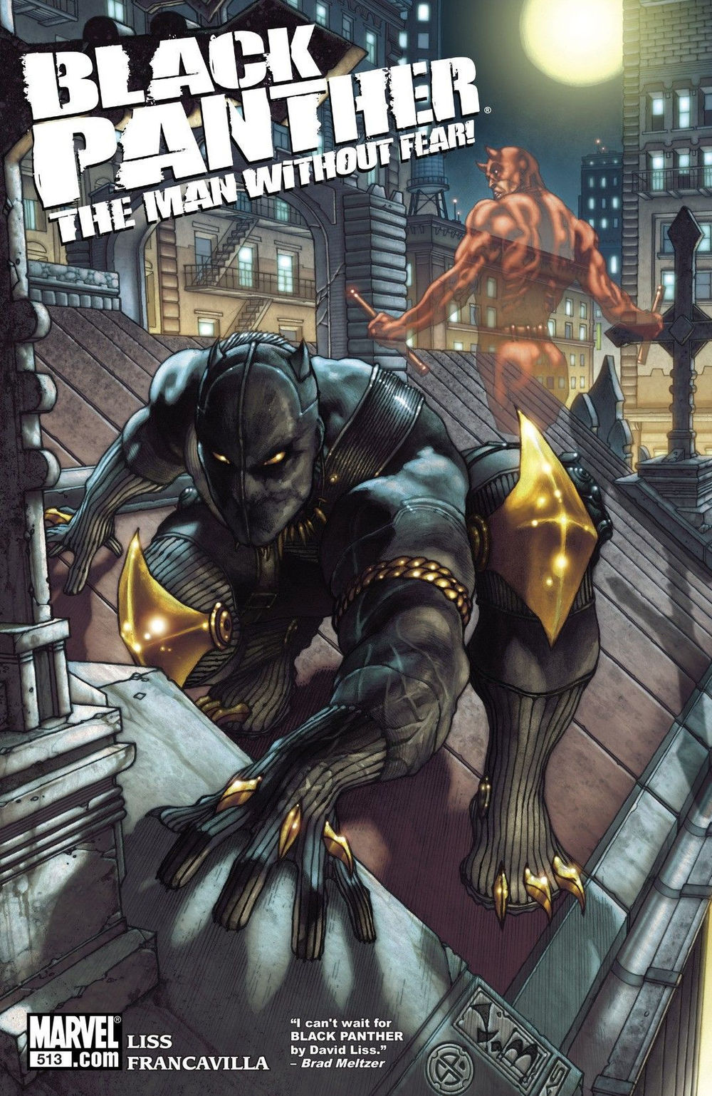 Black Panther: The Man Without Fear #513, copertina di Simone Bianchi