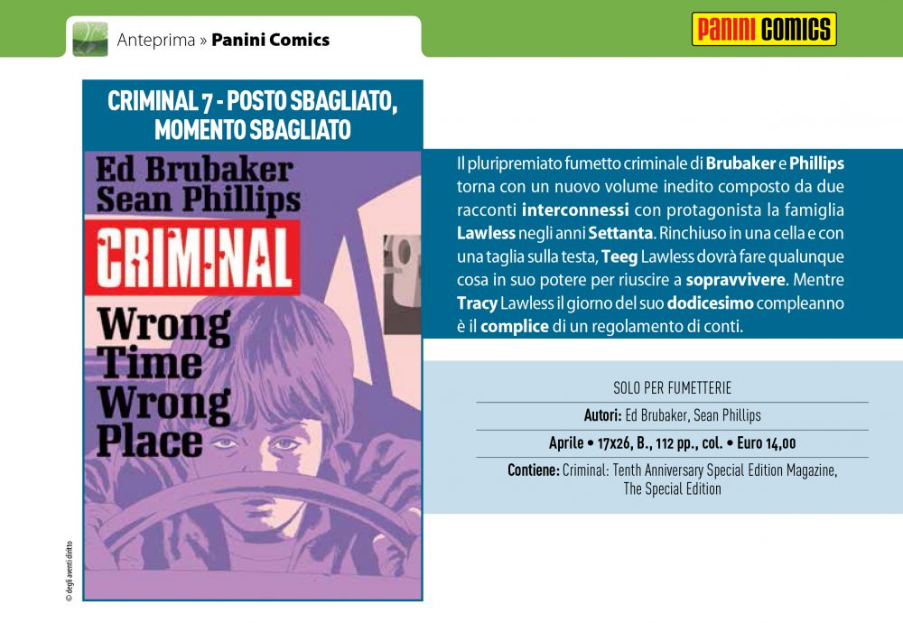 Criminal su Anteprima