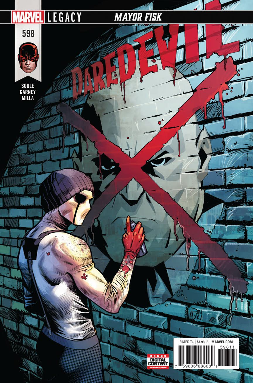 Daredevil #598, copertina di Dan Mora