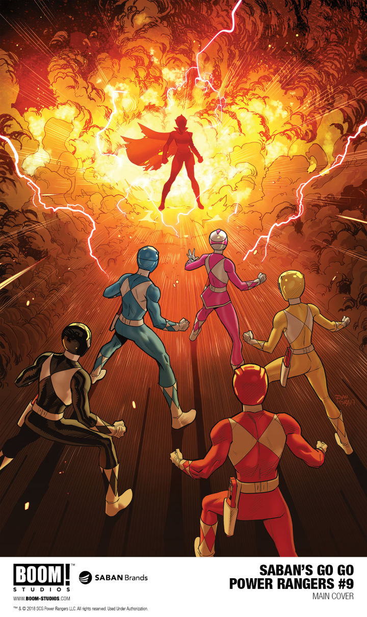 Go Go Power Rangers #9, copertina di Dan Mora