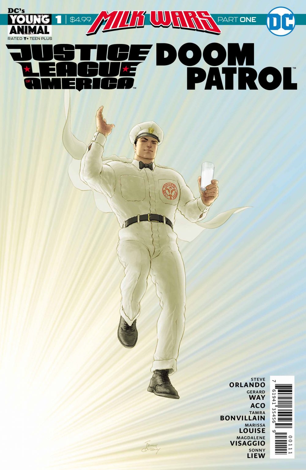 Justice League/Doom Patrol #1, copertina di Frank Quitely