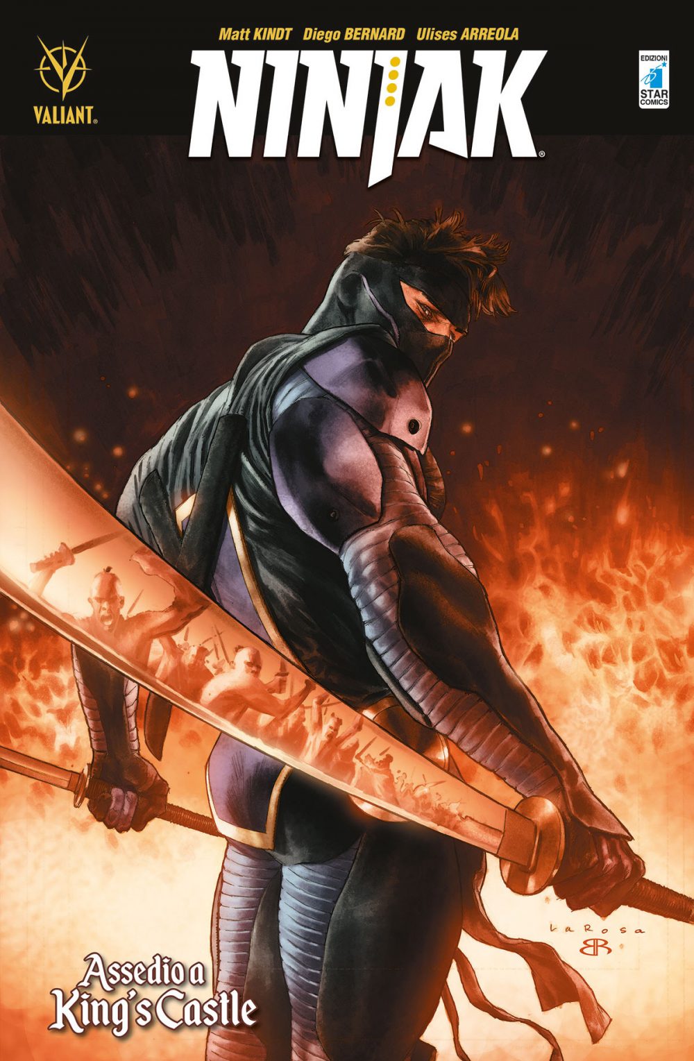 Ninjak vol. 4: Assedio a King's Castle, copertina di Lewis Larosa, Brian Reber