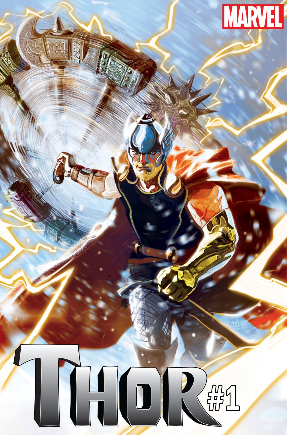 Thor #1, copertina di Mike Del Mundo