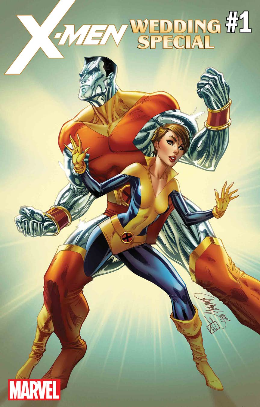 X-Men: Wedding Special #1, copertina di J. Scott Campbell