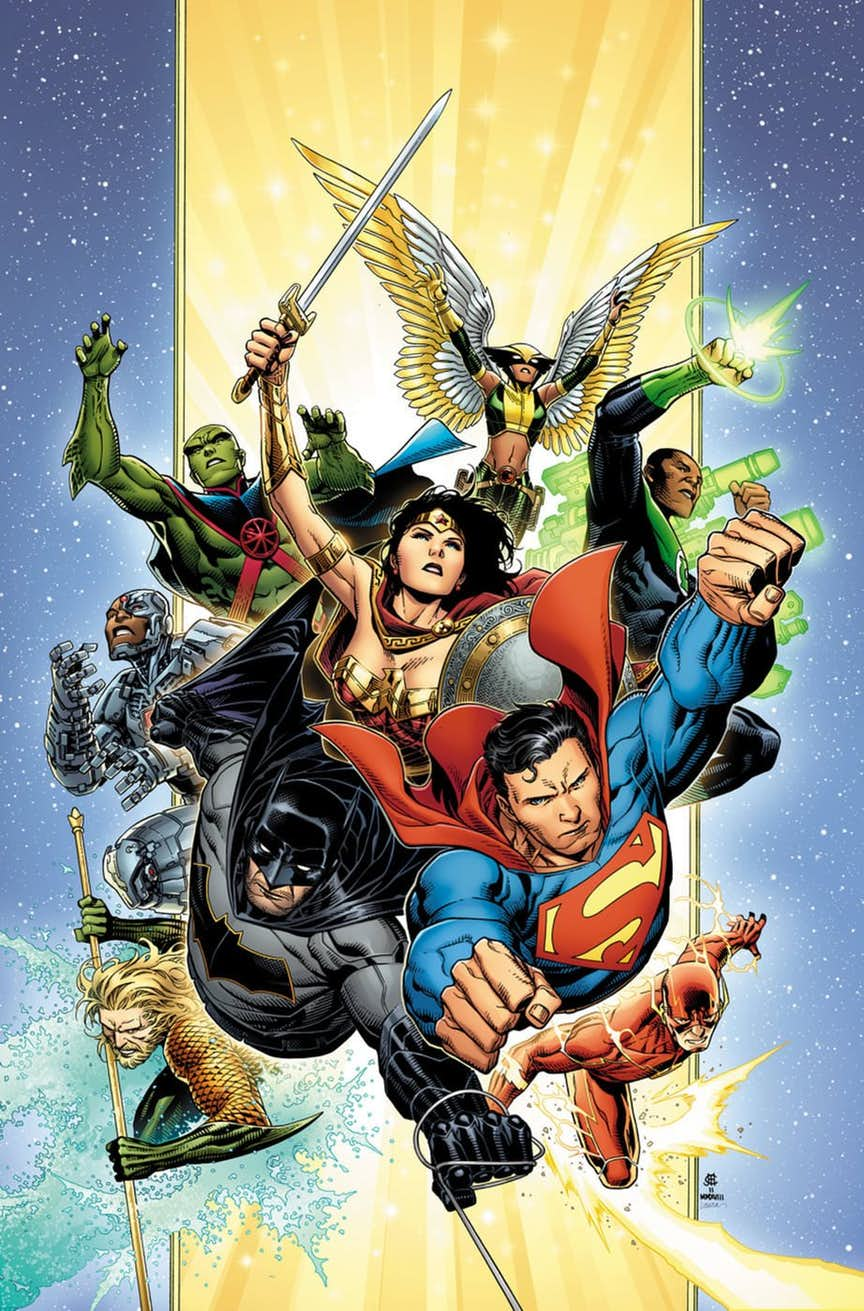 Justice League #1, copertina di Jim Cheung