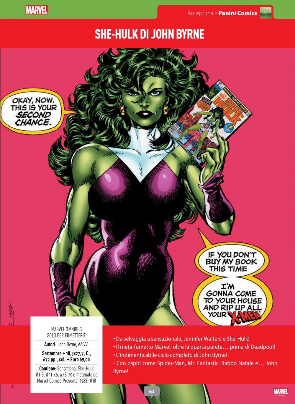 Marvel Omnibus - She-Hulk di John Byrne su Anteprima