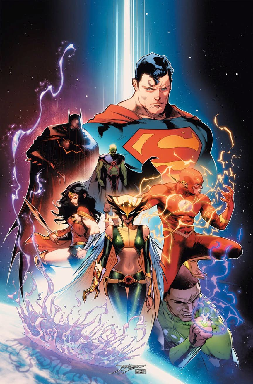 Justice League #2, copertina di Jorge Jimenez