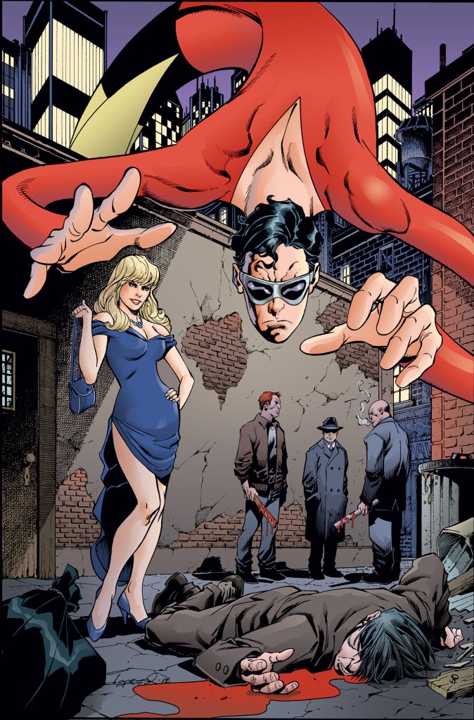 Plastic Man #1, copertina di Aaron Lopresti