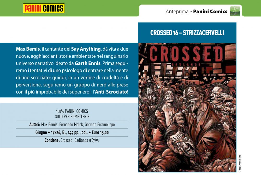 Crossed 16 - Strizzacervelli su Anteprima