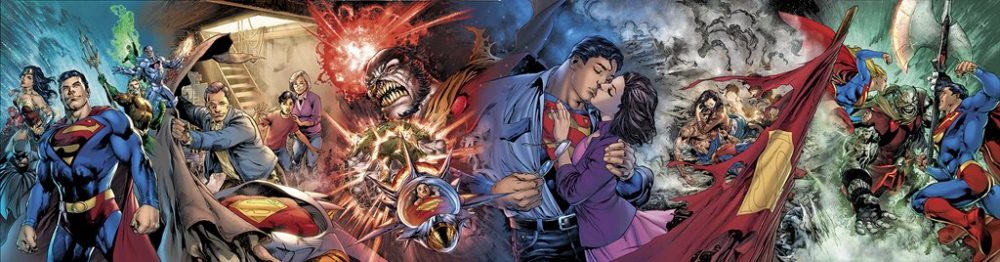 Man of Steel #1 - 6, copertine di Ivan Reis