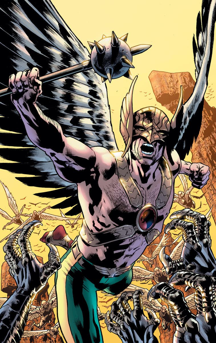 Hawkman #1, copertina di Bryan Hitch