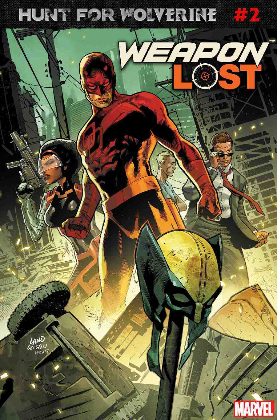 Weapon Lost #2, copertina di Greg Land