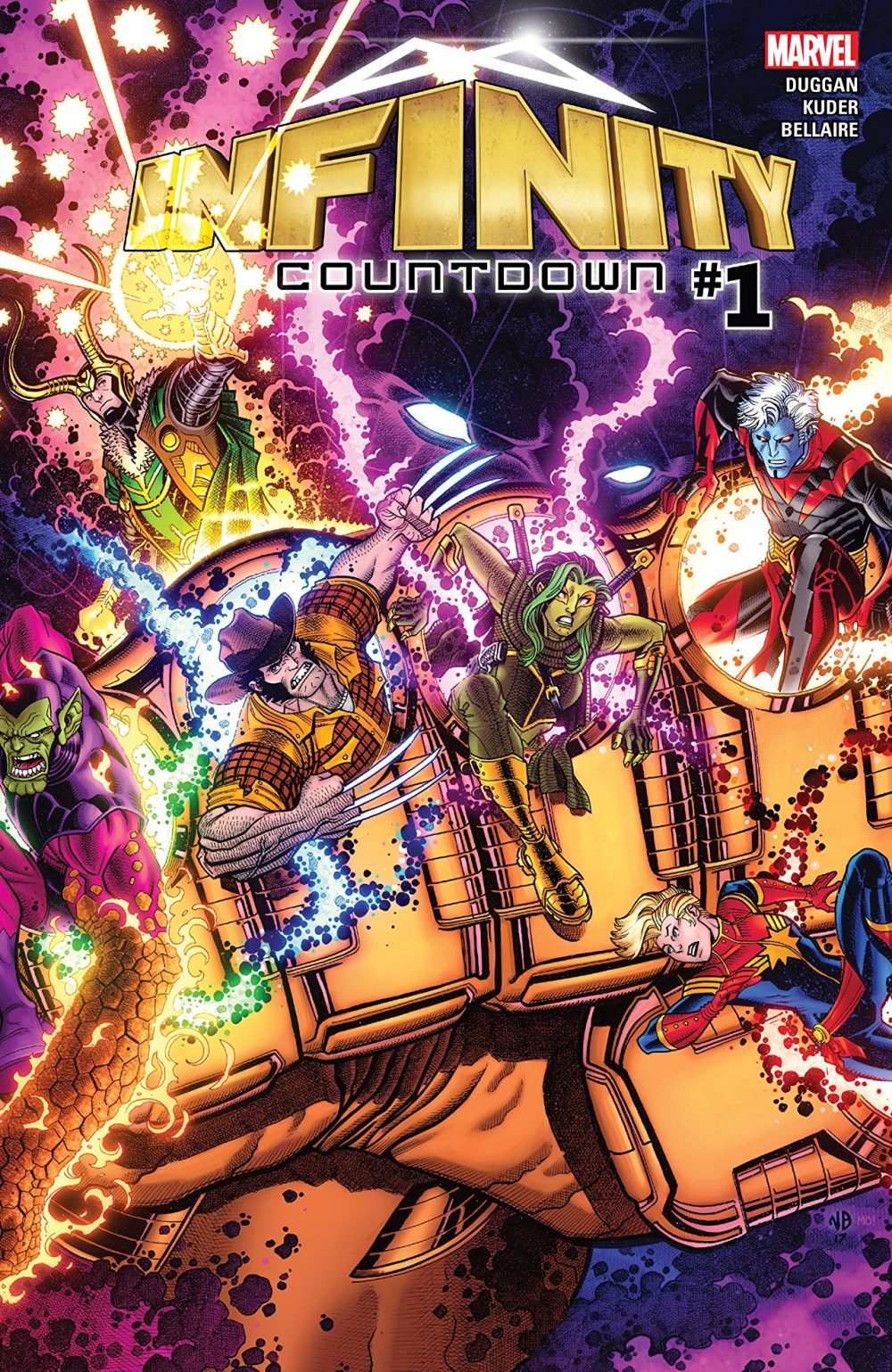 Infinity Countdown #1, copertina di Nick Bradshaw