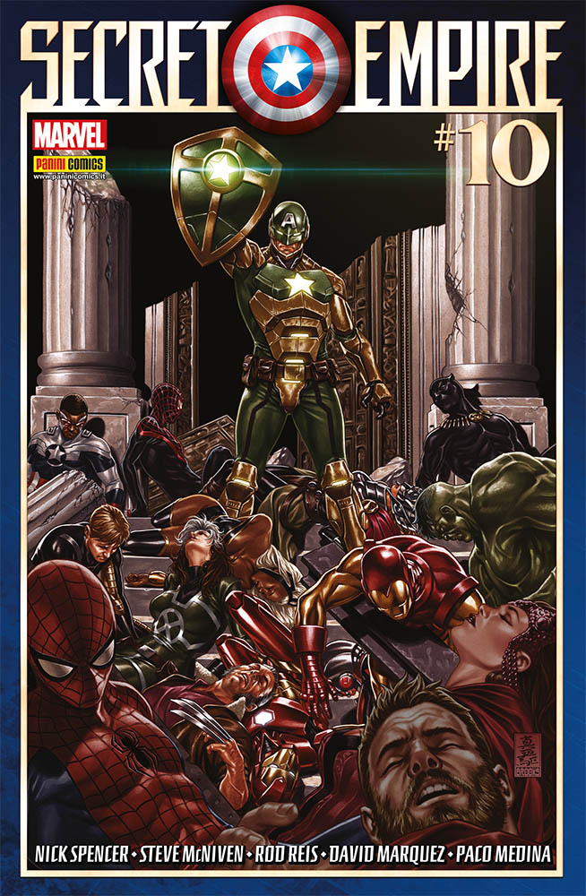 Secret Empire 10, copertina di Mark Brooks