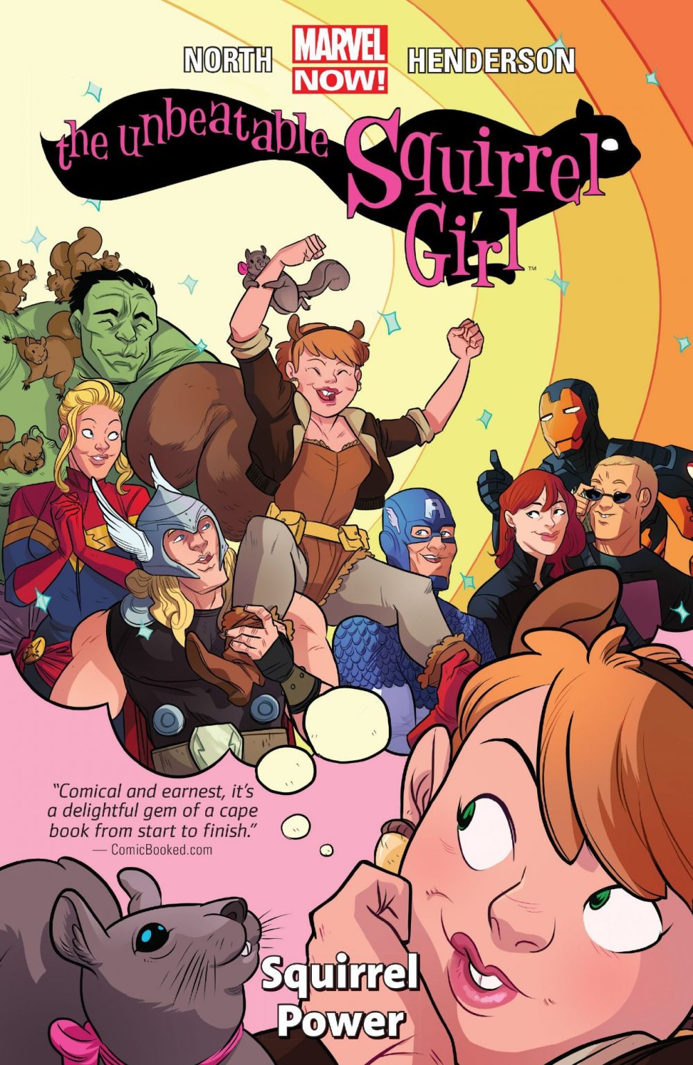 The Unbeatable Squirrel Girl #1, copertina di Erika Henderson e Rico Renzi