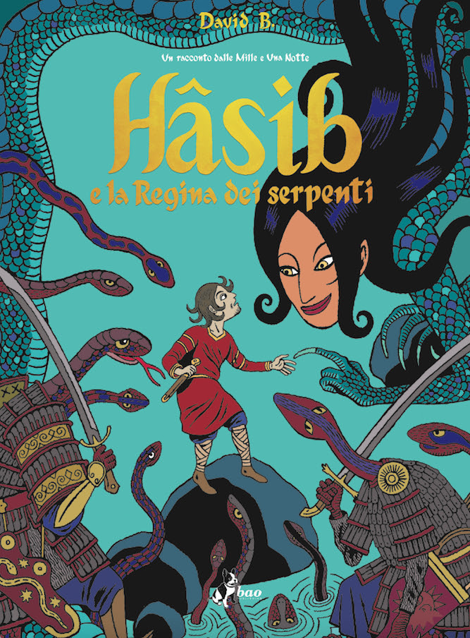 Hasib e la Regina dei Serpenti, copertina di David B.