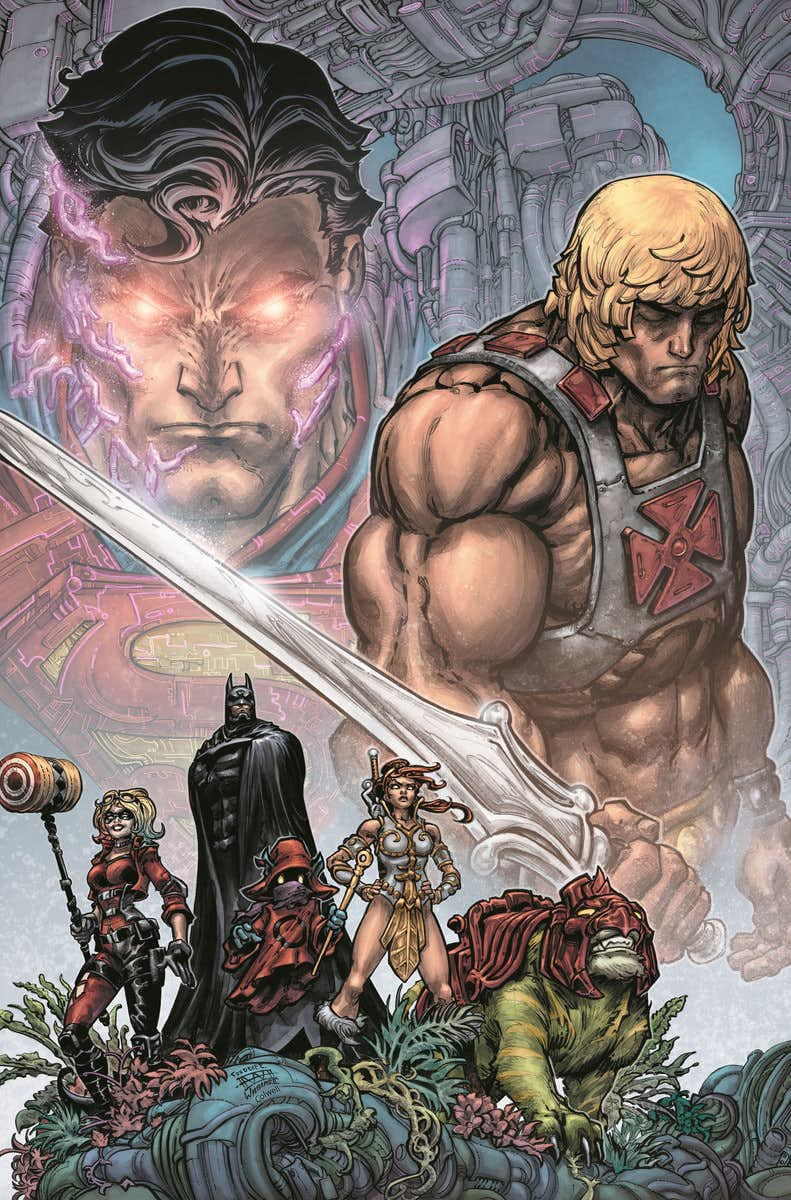 Injustice vs. He-Man and the Masters of the Universe #1, copertina di Freddie E. Williams II