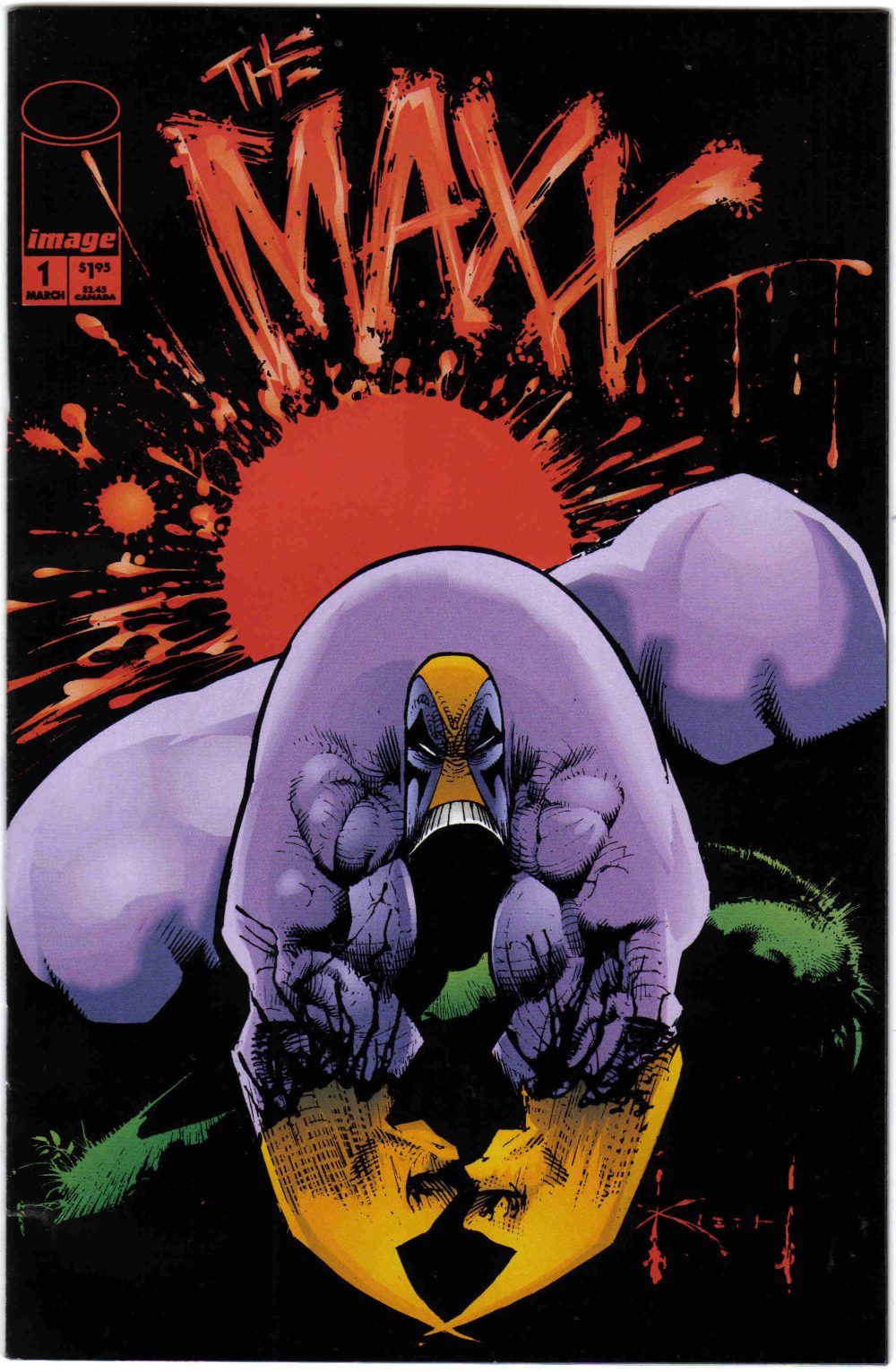 The Maxx #1, copertina di Sam Kieth