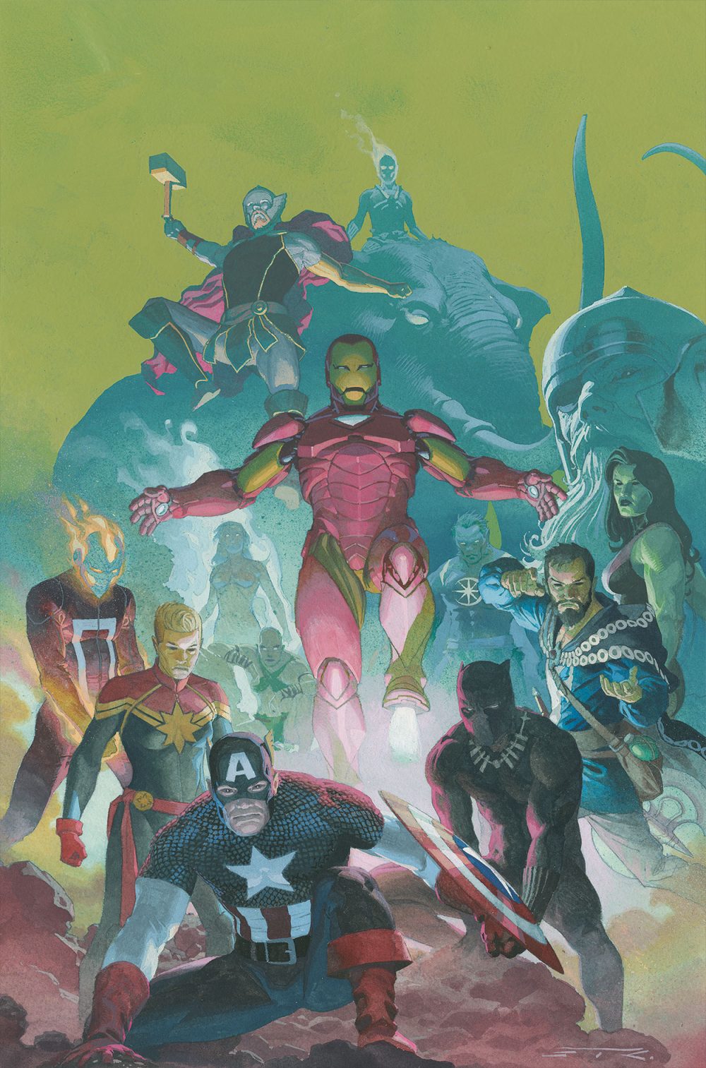 Avengers #1, variant cover di Esad Ribic