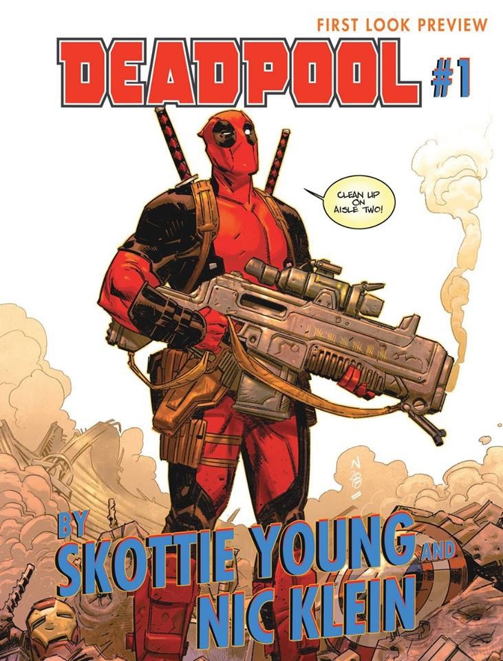 Deadpool #1, copertina di Nic Klein