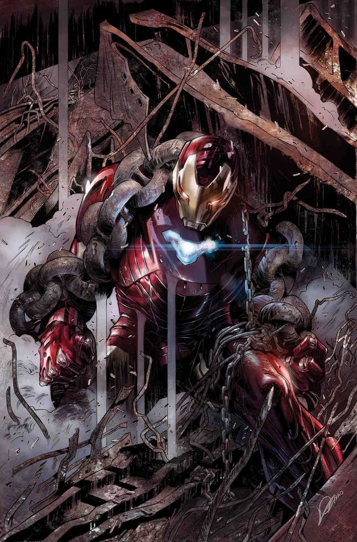 Tony Stark: Iron Man #2, copertina di Alexander Lozano