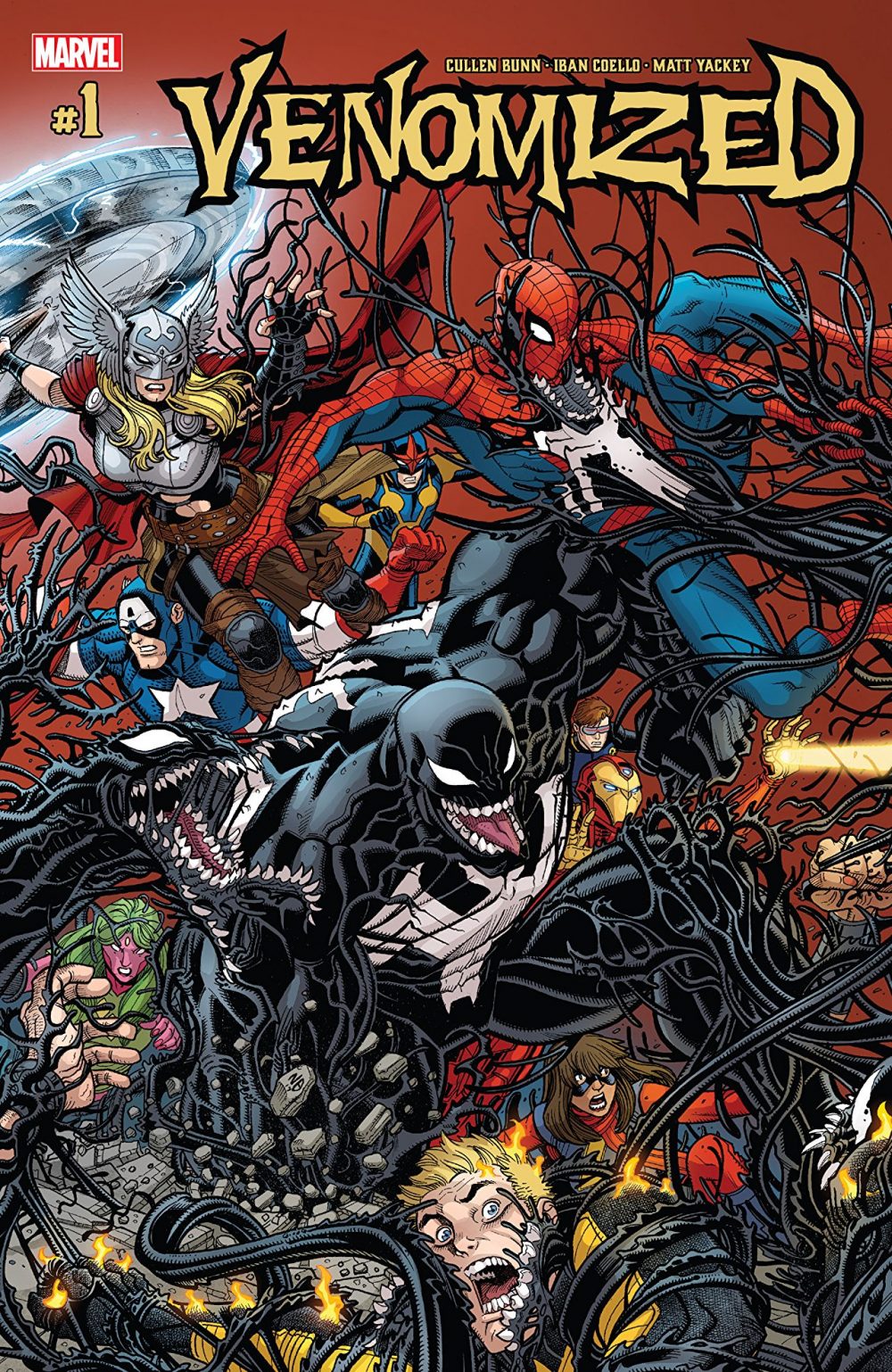 Venomized #1, copertina di Nick Bradshaw