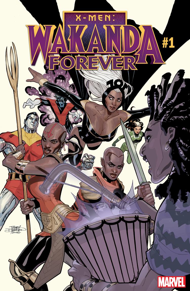 Wakanda Forever: X-Men #1, copertina di Terry Dodson