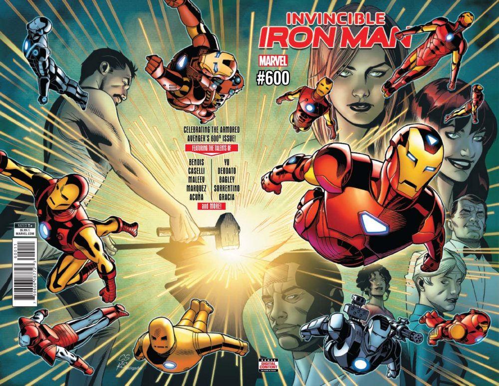 Invincible Iron Man #600, copertina di Chris Sprouse