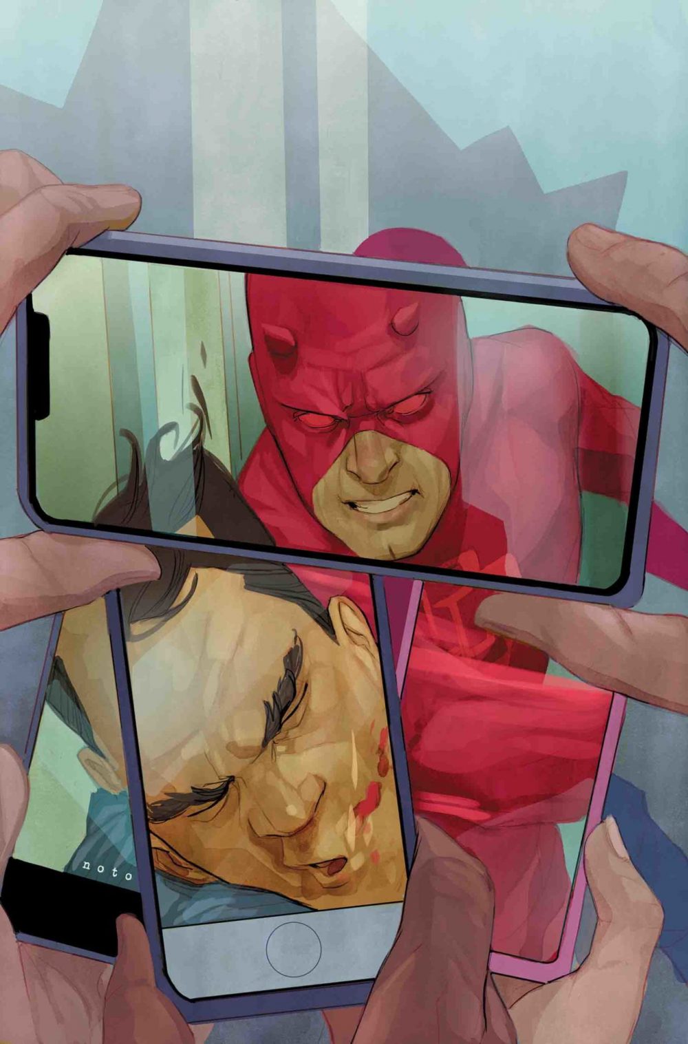 Daredevil #606, copertina di Phil Noto