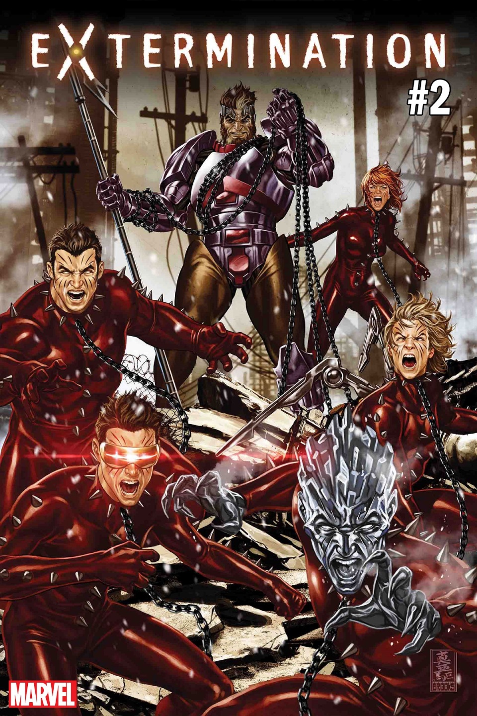 Extermination #2, copertina di Mark Brooks