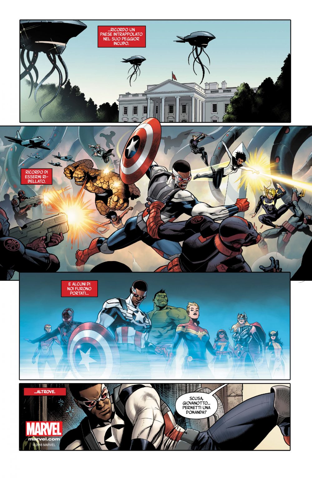 Generations: Gli America – Sam Wilson: Capitan America/Steve Rogers: Capitan America, anteprima 02