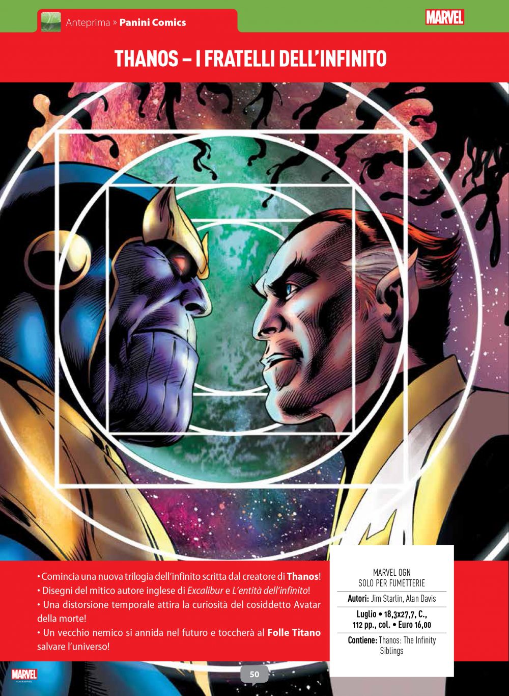 Thanos: I Fratelli dell'Infinito su Anteprima