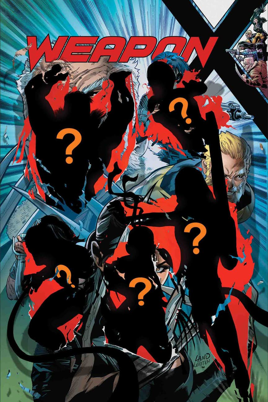 Weapon X #22, copertina mistery di Greg Land