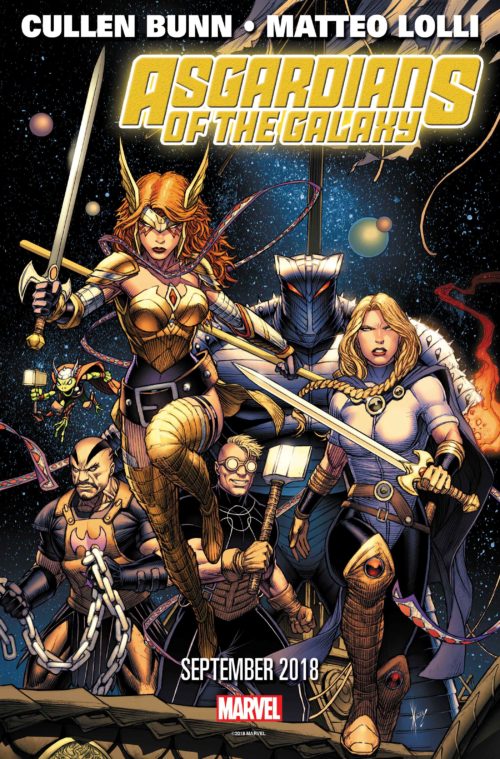 Asgardians of the Galaxy #1, copertina di Matteo Lolli