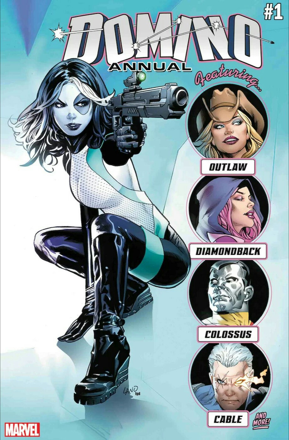 Domino Annual #1, copertina di Greg Land