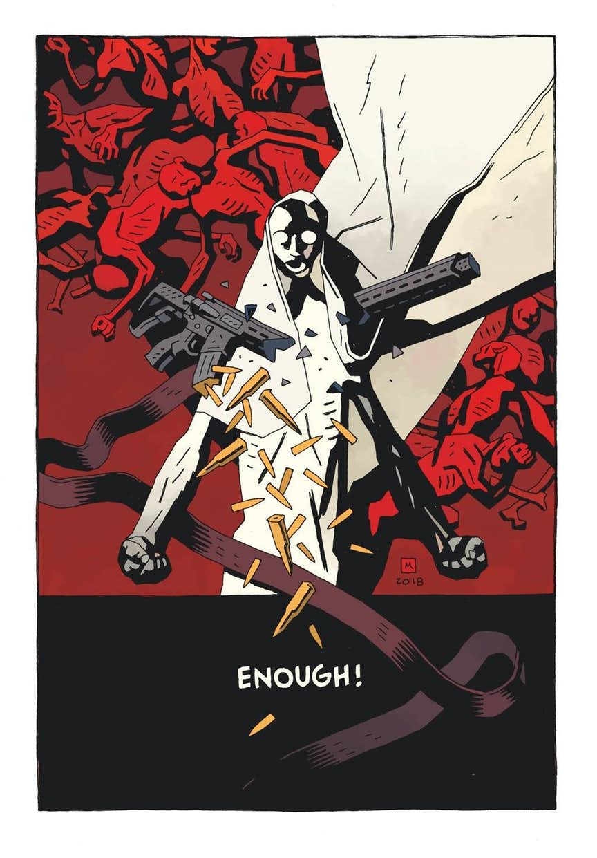 Enough, illustrazione di Mike Mignola