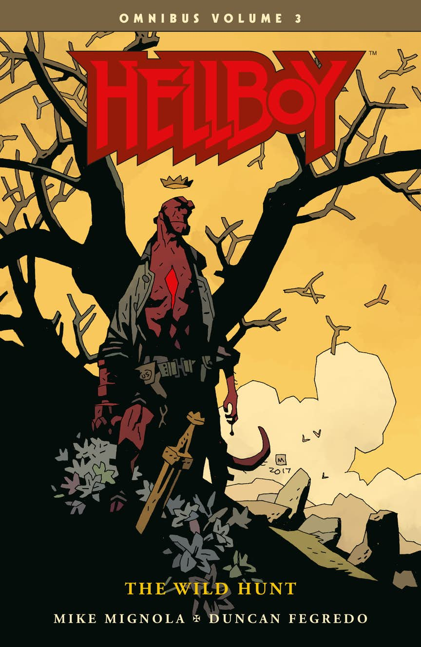 Hellboy Omnibus vol. 3: The Wild Hunt, copertina di Mike Mignola