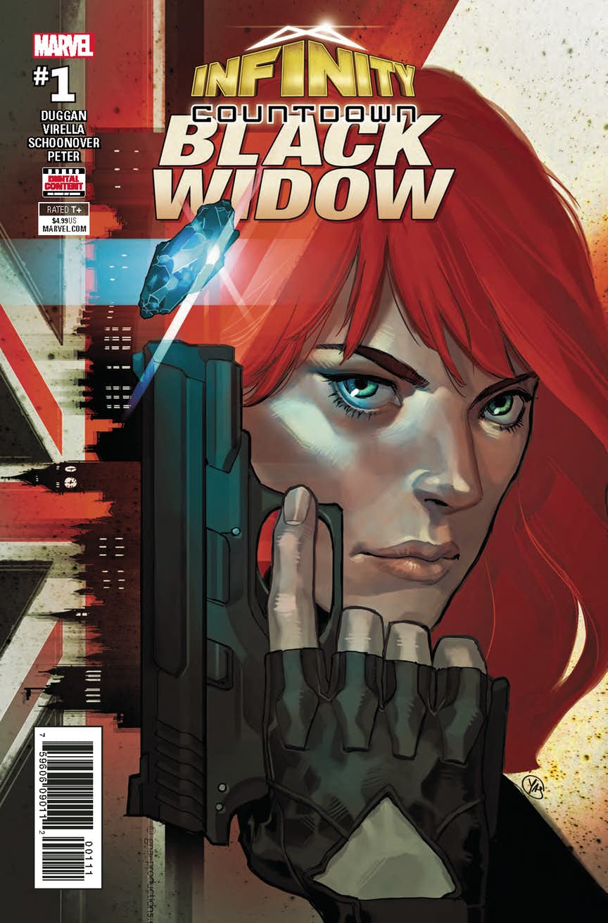 Infinity Countdown Black Widow, copertina di Yasmine Putri