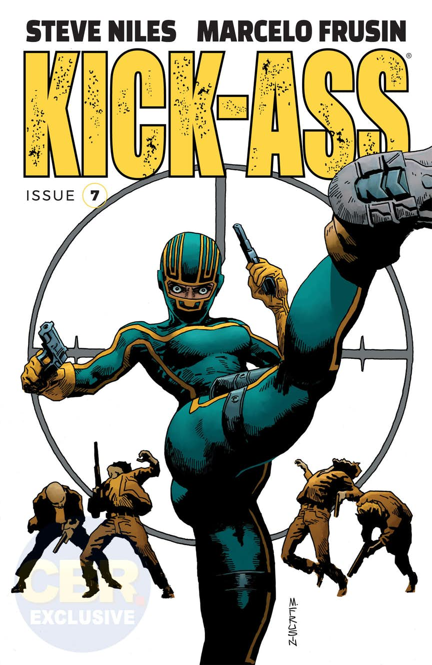 Kick-Ass #7, copertina di Marelo Frusin